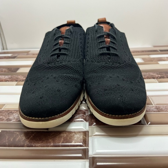 Cole Haan Zerogrand Wingtip Oxford Shoes Mens Size 12 Black Stitchlite - Picture 8 of 15